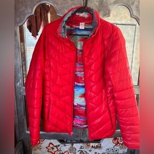 Red Puffer Coat